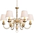 Luxurious KM0837P-6 Newport Chandelier 3D model small image 3