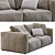 Elegant Poliform SHANGAI Sofa 3D model small image 4