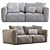 Elegant Poliform SHANGAI Sofa 3D model small image 5