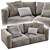 Elegant Poliform SHANGAI Sofa 3D model small image 6