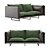Modern Milan Sofa: Sleek Design & Versatile Colors 3D model small image 1