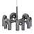 Fanny 12 - Designer LED Chandelier 3D model small image 2