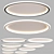 Sleek Round Ceiling Light 3D model small image 1