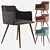 Monarch Velvet Metal Chair: Stylish & Comfortable 3D model small image 7