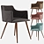 Monarch Velvet Metal Chair: Stylish & Comfortable 3D model small image 8