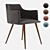 Monarch Velvet Metal Chair: Stylish & Comfortable 3D model small image 9