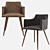 Monarch Velvet Metal Chair: Stylish & Comfortable 3D model small image 11