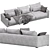 Luxurious Linteloo Mauro Sofa 3D model small image 3