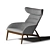 Beatrix Armchair: Dual-Tone Elegance 3D model small image 3