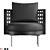 TORII NEST Contemporary Armchair 3D model small image 2