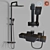 Product Title: Adjustable Height Shower System 3D model small image 1