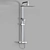 Product Title: Adjustable Height Shower System 3D model small image 2