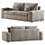 Modern Comfort: Kivik Sofa by Ikea 3D model small image 3