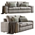 Modern Comfort: Kivik Sofa by Ikea 3D model small image 4