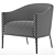 Thaddeus Barrelback Armchair: Sleek and Stylish 3D model small image 4