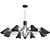 Modern Lovato Chandelier Set 3D model small image 4