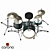 Pearl DMP905/C213 Drum Set: 5-Piece Configuration 3D model small image 1