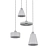 Sleek Concrete LED Pendant Light 3D model small image 2