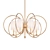 Aged Brass 7-Light Chandelier: Maxim Meridian 3D model small image 1