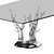 Reflex Angelo Corallo 72: Glamorous Glass Dining Table 3D model small image 3