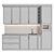 Modern Compact Kitchen: Versatile Design, High-Quality Textures 3D model small image 4