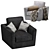 Sleek and Stylish Winston Armchairs 3D model small image 4