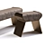 Antique Natural Shagreen Dandy Day Bench 3D model small image 2