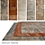 Luxury Indian Wool & Silk Carpets - 5 Piece Set 3D model small image 1