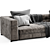 Sleek Minotti Blaze 2015 3D model small image 2