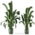 Concrete Pot Indoor Plants - Set 99 3D model small image 1