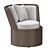 Angela Swivel Chair: Modern and Stylish Seating Solution 3D model small image 1