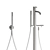 Cea Innovo Set: Sleek Chrome and Matte Black Fixtures 3D model small image 5