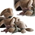 Giant Plush Bear: 100cm Tall 3D model small image 2