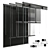 Modern Metal Blinds: Black & Gray 3D model small image 2