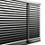 Modern Metal Blinds: Black & Gray 3D model small image 3