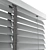 Modern Metal Blinds: Black & Gray 3D model small image 4