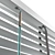 Modern Metal Blinds: Black & Gray 3D model small image 5