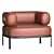 Belt Leather Accent Chair 3D model small image 1