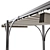 Versatile Motorized Pergola with Waterproof Fabric 3D model small image 3