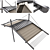 Versatile Motorized Pergola with Waterproof Fabric 3D model small image 1