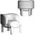 Sleek MOON Chair: Luxurious & Contemporary 3D model small image 6