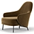 Luxurious Angie Armchair in Minotti 3D model small image 4