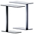 Sleek Sibi D Side Table 3D model small image 1