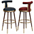 Moris Bar Chair: Elegant And Stylish 3D model small image 1