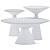 Sleek Metal Coffee Tables 3D model small image 3