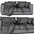 Elegant Minotti Andersen Sofa 3D model small image 3