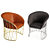 Mexican Leather Equipal Chair 3D model small image 1