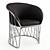 Mexican Leather Equipal Chair 3D model small image 4