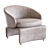  Halley Armchair: Bold Design, Ultimate Comfort 3D model small image 4