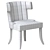 Sophisticated Fluted Fulton Armchair 3D model small image 5